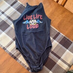 H&M Divided Dark Gray Top